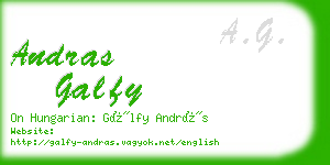 andras galfy business card